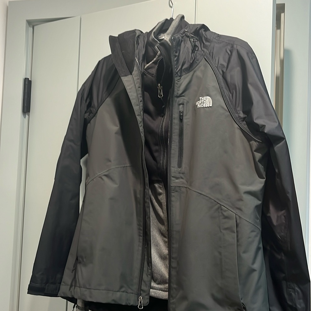 North face double jacket